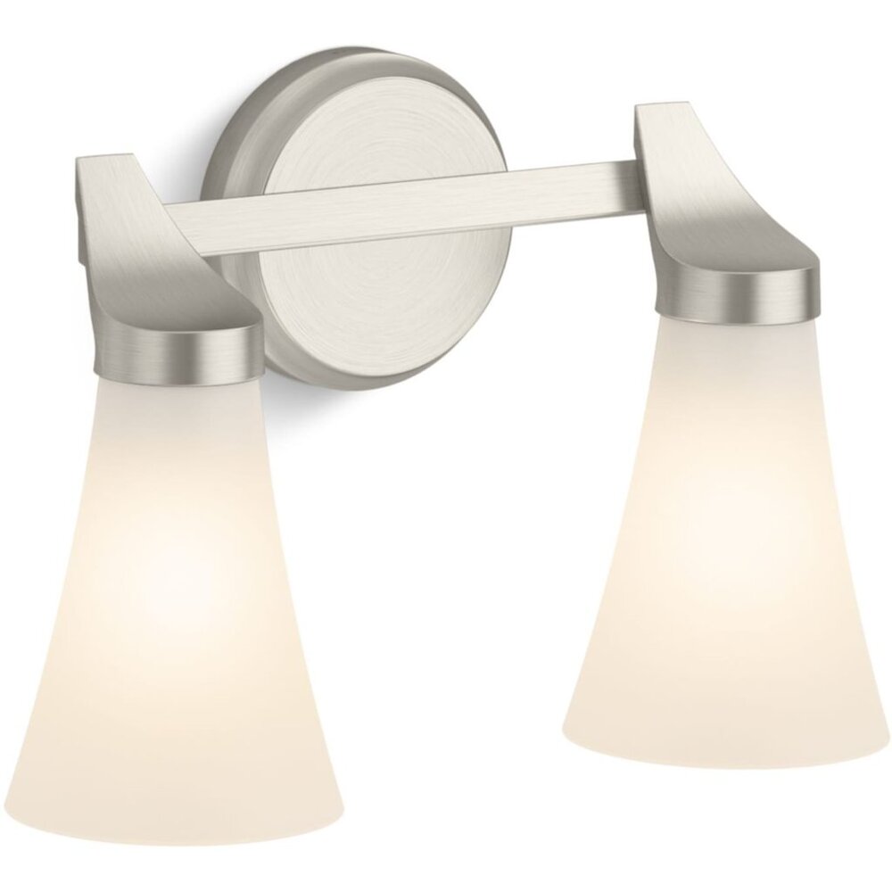 Kohler Lighting Simplice 2 Light 14" Wide Vanity Light with Painted Glass Shades